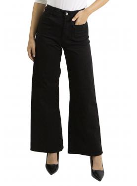 Pantalone palazzo tinta unita con tasche frontali Please